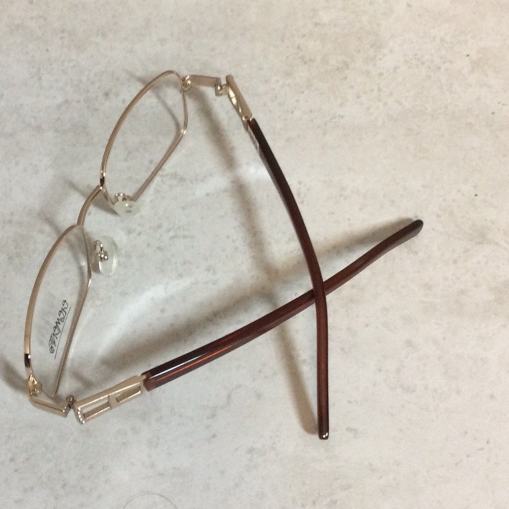 NWT Elements gold metal eyeglasses new old stock - Picture 12 of 16